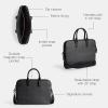 imageCoach Gotham Slim BriefcaseCharcoal Signature