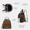 imageCoach Jordyn Backpack Light Khaki Brown MultiKhaki Multi