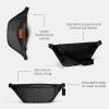 imageCoach League Belt Bag in Signature Jacquard CharcoalBlack