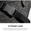 imageCoach League Belt Bag in Signature Jacquard CharcoalBlack