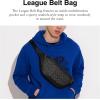 imageCoach League Belt Bag in Signature Jacquard CharcoalBlack