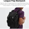 imageCoach League Flap Backpack Deep BlueBlack