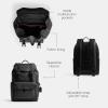 imageCoach League Flap Backpack Deep BlueCharcoal Signature