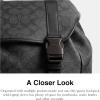 imageCoach League Flap Backpack Deep BlueCharcoal Signature