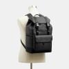 imageCoach League Flap Backpack Deep BlueCharcoal Signature