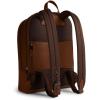 imageCoach Mens Gotham Backpack in Pebble Leather Maple One SizeDark Saddle