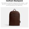 imageCoach Mens Gotham Backpack in Pebble Leather Maple One SizeMaple