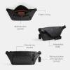 imageCoach Mens League Belt BagCharcoal Signature