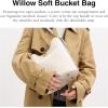 imageCoach Willow Soft Bucket BagChalk