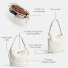 imageCoach Willow Soft Bucket BagChalk