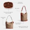imageCoach Willow Soft Bucket BagTan Caramel