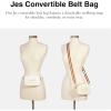 imageCoach Womens Pebbled Leather Jes Convertible Belt Bag 2Chalk