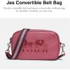 imageCoach Womens Pebbled Leather Jes Convertible Belt Bag 2Rouge