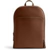 imageCoach Mens Gotham Backpack in Pebble Leather Maple One SizeDark Saddle