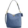 imageCoach Willow Soft Bucket Bag in Denim B4Deep Blue