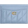 imageCoach Womens Quilted Pillow Leather Case AccessoryTravelers Card Sleeves B4Bluebell One Size