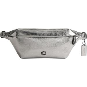 imageCOACH Hall Belt Bag in Metallic Crinkle Leather