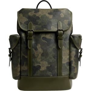 imageCOACH Mens Hitch Backpack Cedar Suede One SizeSignature Camo