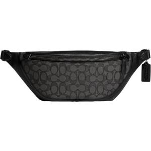 imageCoach League Belt Bag in Signature Jacquard CharcoalBlack