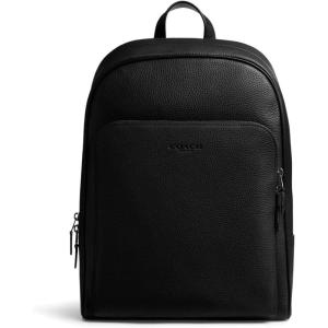 imageCoach Mens Gotham Backpack in Pebble Leather Maple One SizeBlack