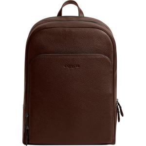 imageCoach Mens Gotham Backpack in Pebble Leather Maple One SizeMaple