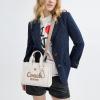imageCoach Bubble Leather Cargo Tote 26 B4Chalk