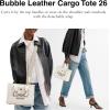 imageCoach Bubble Leather Cargo Tote 26 B4Chalk
