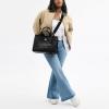 imageCoach Bubble Leather Cargo ToteB4Black