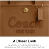 imageCoach Bubble Leather Cargo ToteB4Honey Brown