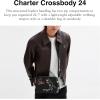 imageCoach Charter Crossbody Bag 24 with Sketch Print Black Multi