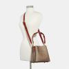 imageCoach Coated Canvas Signature Willow Bucket 24Tan Rust