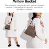 imageCoach ColorBlock Leather Willow BucketDark Stone