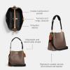 imageCoach ColorBlock Leather Willow BucketDark Stone