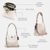 imageCoach Colorblock Leather Willow Bucket Chalk