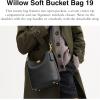 imageCoach Willow Soft Bucket Bag 19Black