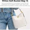 imageCoach Willow Soft Bucket Bag 19Chalk