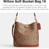 imageCoach Willow Soft Bucket Bag 19Tan Caramel
