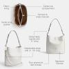 imageCoach Willow Soft Bucket Bag in Signature Canvas LHWhite Chalk
