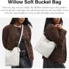 imageCoach Willow Soft Bucket Bag in Signature Canvas LHWhite Chalk