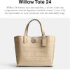 imageCoach Willow Tote 24Ivory