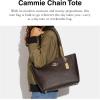imageCoach Womens Cammie Chain ToteBrown Black
