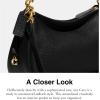 imageCoach Womens Soft Pebble Leather Cary Crossbody BagBlack