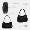 imageCoach Womens Soft Pebble Leather Cary Crossbody BagBlack