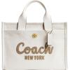 imageCoach Bubble Leather Cargo ToteB4Chalk