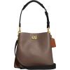 imageCoach ColorBlock Leather Willow BucketDark Stone