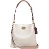 imageCoach Colorblock Leather Willow Bucket Chalk