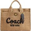 imageCoach Straw Cargo Tote B4Natural