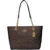 imageCoach Womens Cammie Chain ToteBrown Black