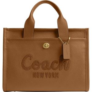imageCoach Bubble Leather Cargo ToteB4Honey Brown