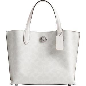 imageCoach Willow Tote 24 in Signature Canvas LHWhite Chalk